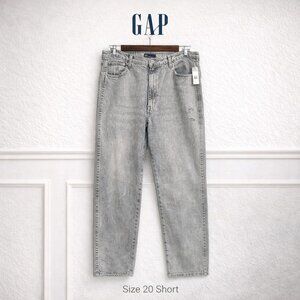 NWT GAP Factory High Rise Vintage Slim Jeans Light Gray Wash Size 20 Short